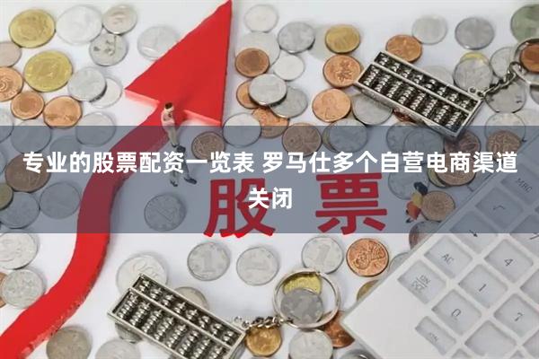 专业的股票配资一览表 罗马仕多个自营电商渠道关闭